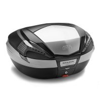 Ba Givi Monokey 56 lts Prata Tech Lente Fum Maxia 4 V56NT