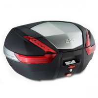 Ba Givi Monokey 47 lts Prata Lente Vermelha V47N